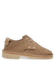 Fracap Półbuty D140-521 Beżowy. Brązowe codzienne półbuty męskie Fracap, bez wzorów, ze skóry, bez obcasa, bez zapięcia. Za 439.99 zł.