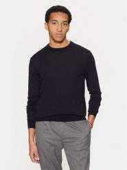 Guess Sweter M5RR36 Z3LZ0 Niebieski Regular Fit. Niebieskie swetry męskie Guess, z aplikacjami, z wełny, bez kołnierzyka, bez ramiączek. Za 217.00 zł.