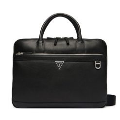 Torba na laptopa Guess. Czarne torby na laptopa męskie Guess, z aplikacjami, małe. Za 849.99 zł.