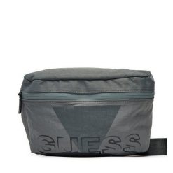 Saszetka nerka Guess. Szare saszetki męskie Guess, z aplikacjami, małe. Za 169.99 zł.