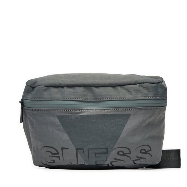 Nerka Guess. Szare saszetki męskie Guess, z aplikacjami, małe. Za 129.99 zł.