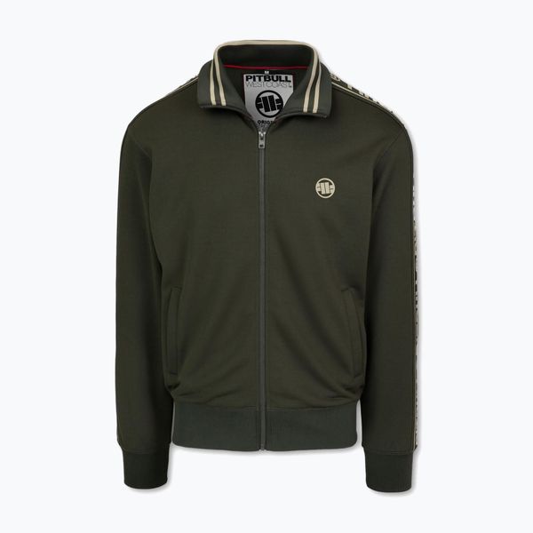 Bluza męska Pitbull Trackjacket Tape Logo Terry Group. Zielone bluzy nierozpinane męskie PITBULL, m, bez wzorów, sportowe, bez ramiączek, bez kaptura. Za 189.99 zł.