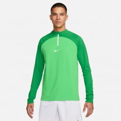 Bluza treningowa męska Nike Drifit Academy. Zielone bluzy nierozpinane męskie Nike, m, bez wzorów, sportowe, bez ramiączek, bez kaptura. W wyprzedaży za 200.75 zł.