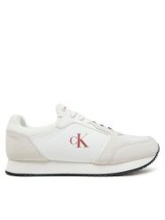Calvin Klein Jeans Sneakersy Retro Sock Runner Mg YM0YM01152 Biały. Białe buty sportowe na co dzień męskie Calvin Klein Jeans, m, bez wzorów, z jeansu, retro, bez ramiączek, bez kaptura. Za 239.99 zł.