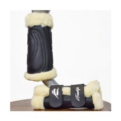 Zamknięte getry ujeżdżeniowe dla koni eQuick eFreestyle. Czarne legginsy męskie EQUICK, l, bez wzorów, do jazdy konnej. Za 409.50 zł.