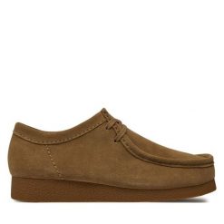 Mokasyny Clarks. Brązowe mokasyny męskie Clarks, bez zapięcia. Za 349.99 zł.
