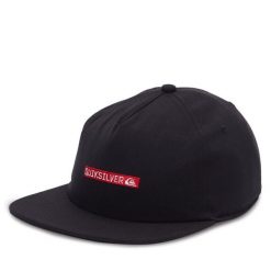 Czapka z daszkiem Quiksilver. Czarne czapki męskie Quiksilver, bez wzorów. Za 129.99 zł.