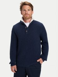 Quiksilver Sweter Boulevard EQYSW03328 Granatowy Regular Fit. Niebieskie kardigany męskie Quiksilver, bez wzorów, z bawełny, bez kołnierzyka, bez ramiączek. Za 399.99 zł.