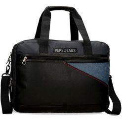 Torba w kolorze ciemnoszarym na laptopa - (S)42 x (W)33 x (G)11 cm. Szare torby na laptopa męskie Pepe Jeans Accessories, bez wzorów, z materiału. W wyprzedaży za 139.95 zł.