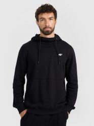 4F Bluza dresowa nierozpinana z kapturem męska - czarna 3XL. Czarne bluzy nierozpinane męskie 4f, m, bez wzorów, z dresówki, bez ramiączek, z kapturem. Za 159.99 zł.