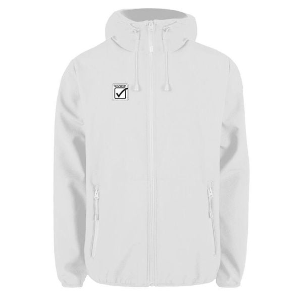 Kurtka wodoodporna Givova. Białe kurtki męskie Givova, m, bez wzorów, z softshellu, bez ramiączek, bez kaptura. Za 264.99 zł.
