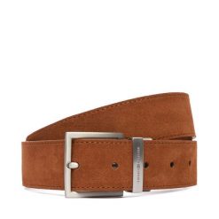 Pasek Męski Tommy Hilfiger. Brązowe paski męskie Tommy Hilfiger, bez wzorów. Za 289.99 zł.