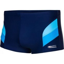 Męskie Spodenki Kąpielowe Aron. Niebieskie kąpielówki męskie Aqua-Speed, bez wzorów, sportowe. Za 91.99 zł.