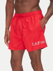 EA7 Emporio Armani Szorty kąpielowe 7M000519 AF13049 M5023 Czerwony Regular Fit. Czerwone kąpielówki męskie EA7 Emporio Armani, m, bez wzorów, z syntetyku. Za 279.99 zł.