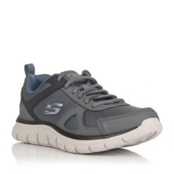 Buty Mężczyzna Skechers Track Scloric szary. Szare buty sportowe na co dzień męskie Skechers, m, bez wzorów, casualowe, bez ramiączek, bez kaptura. Za 297.60 zł.
