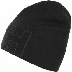 Czapka zimowa Helly Hansen Outline Beanie. Czarne czapki męskie Helly Hansen, na zimę, bez wzorów, sportowe. Za 157.00 zł.
