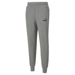 Spodnie treningowe męskie Puma Ess Logo Pants TR CL. Szare długie spodnie sportowe męskie Puma, bez wzorów, z dresówki. Za 118.80 zł.