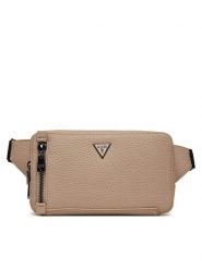 Guess Saszetka nerka 172013 Beżowy. Brązowe saszetki męskie Guess, z aplikacjami, ze skóry. Za 239.99 zł.