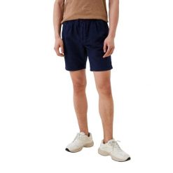 Spodenki turystyczne męskie Superdry Vintage Overdyed. Niebieskie szorty sportowe męskie Superdry., bez wzorów, z bawełny, sportowe. Za 157.55 zł.
