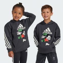 Bluza Disney Mickey Mouse. Białe bluzy nierozpinane męskie ADIDAS, bez wzorów, z materiału, sportowe, bez ramiączek, bez kaptura. W wyprzedaży za 176.80 zł.