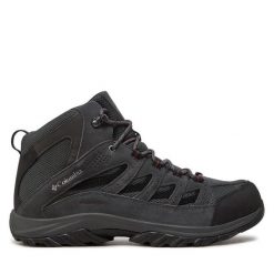 Trekkingi Columbia. Szare buty trekkingowe męskie Columbia, bez wzorów, sportowe, bez obcasa, bez zapięcia. Za 339.99 zł.