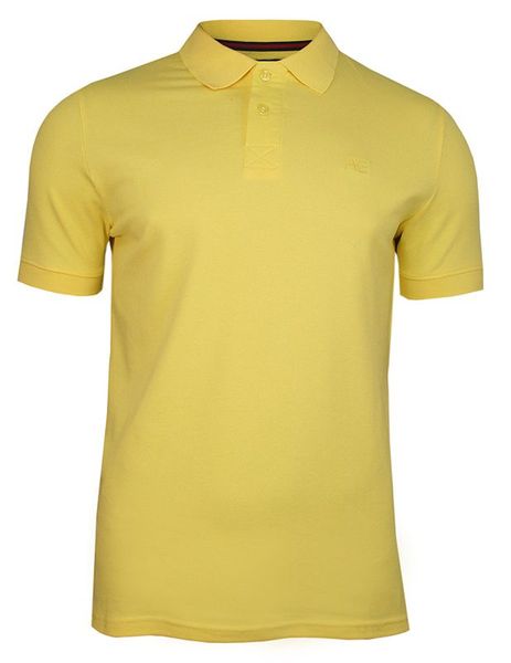 Żółta Bawełniana Koszulka POLO -Adriano Guinari- Męska, Krótki Rękaw, z Kołnierzykiem, Casualowa. Żółte koszulki polo męskie Adriano Guinari, l, bez wzorów, z bawełny, bez kołnierzyka, bez ramiączek. Za 99.00 zł.