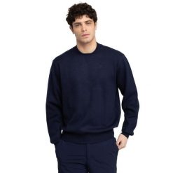 Męski sweter golfowy Siroko Bogey Navy. Niebieskie swetry męskie SIROKO, bez wzorów, z dzianiny, sportowe, bez kołnierzyka, bez ramiączek. Za 296.00 zł.