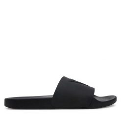 Klapki Guess. Czarne klapki i japonki męskie Guess, z aplikacjami. Za 129.99 zł.