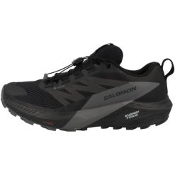 Buty do biegania męskie Salomon Sense Ride 5 Gtx. Czarne buty do biegania męskie Salomon, bez wzorów, z materiału, bez zapięcia, do biegania. Za 628.00 zł.