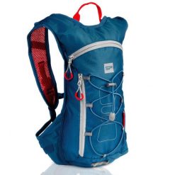 Plecak rowerowy Spokey FUJI z odblaskami i miejscem na bukłak. Niebieskie plecaki męskie Spokey, bez wzorów. W wyprzedaży za 59.99 zł.