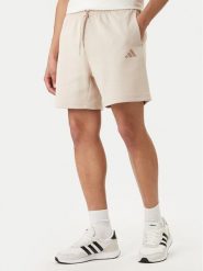 Adidas Szorty sportowe Future Icons Small Logo KD7659 Beżowy Regular Fit. Brązowe szorty sportowe męskie ADIDAS, bez wzorów, z bawełny, sportowe. Za 179.99 zł.