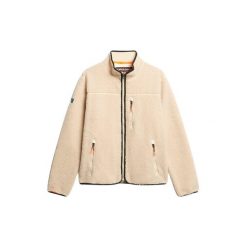 Polarowa bluza z pełnym zamkiem Superdry Outdoor. Brązowe bluzy z polaru męskie Superdry., m, bez wzorów, z polaru, bez ramiączek, bez kaptura. W wyprzedaży za 379.50 zł.