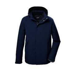 Kurtka techniczna z odpinanym kapturem zapinana na zamek męska Killtec KOW 4. Niebieskie kurtki męskie KILLTEC, m, bez wzorów, sportowe, bez ramiączek. Za 649.99 zł.