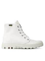 Palladium Trapery Pampa Hi Originale 75349-116-M Biały. Białe buty zimowe męskie Palladium, bez wzorów, z materiału, bez obcasa, bez zapięcia. Za 369.99 zł.