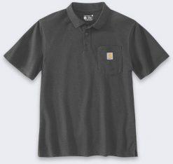 Carhartt Koszulka Loose Polo Carbon. Koszulki polo męskie Carhartt, m, bez wzorów, bez kołnierzyka, bez ramiączek. Za 140.22 zł.