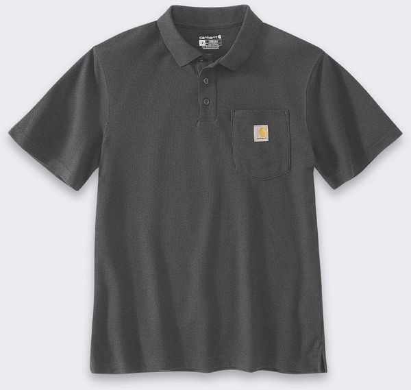 Carhartt Koszulka Loose Polo Carbon. Koszulki polo męskie Carhartt, m, bez wzorów, bez kołnierzyka, bez ramiączek. Za 140.22 zł.