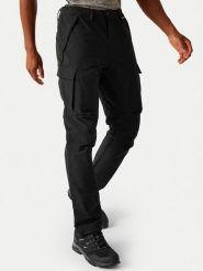 Regatta Spodnie outdoor Questra V RMJ314 Czarny Regular Fit. Czarne długie spodnie sportowe męskie Regatta, bez wzorów, z syntetyku, outdoorowe. Za 329.99 zł.