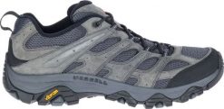 Buty trekkingowe męskie Merrell Moab 3 Vent jasnoszare r. 44 1/2. Szare buty trekkingowe męskie Merrell, bez wzorów, bez zapięcia. Za 468.65 zł.