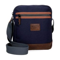 Torba w kolorze granatowym - (S)23 x (W)27 x (G)6 cm. Niebieskie torby męskie na ramię Pepe Jeans Accessories, bez wzorów, z materiału, na ramię. W wyprzedaży za 87.95 zł.