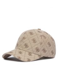 Guess Czapka z daszkiem M5GZ18 WGUE0 Beżowy. Brązowe czapki męskie Guess, z aplikacjami, z bawełny. Za 89.99 zł.