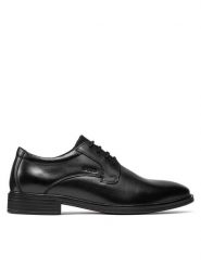 Geox Półbuty U Gladwin A U024WA 00043 C9999 Czarny. Czarne eleganckie półbuty męskie Geox, ze skóry, wizytowe, bez obcasa, bez zapięcia. Za 259.99 zł.
