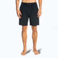 Szorty kąpielowe męskie Quiksilver Ocean Elastic 18". Czarne kąpielówki męskie Quiksilver, m, bez wzorów. Za 139.99 zł.