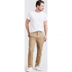 Spodnie chino "502®" - Regular fit - w kolorze beżowym. Brązowe eleganckie spodnie męskie Levi's, w paski. W wyprzedaży za 173.95 zł.