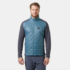 Kurtka turystyczna Helly Hansen Lifa Loft Hybrid. Niebieskie kurtki męskie Helly Hansen, m, bez wzorów, casualowe, bez ramiączek, bez kaptura. W wyprzedaży za 718.00 zł.