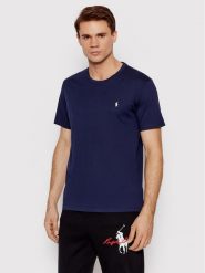 Polo Ralph Lauren T-Shirt Sle 714844756002 Granatowy Regular Fit. Niebieskie koszulki polo męskie Polo Ralph Lauren, m, bez wzorów, z bawełny, bez kołnierzyka, bez ramiączek. Za 239.99 zł.