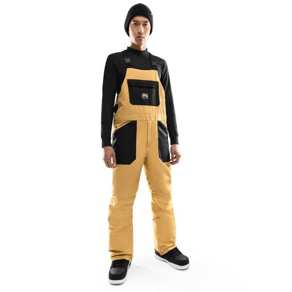 Spodnie snowboardowe z szelkami męskie Maple. Brązowe spodnie narciarskie i snowboardowe męskie SIROKO, bez wzorów, narciarskie. Za 635.00 zł.