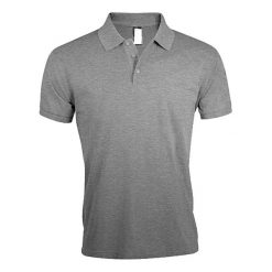 Męska Koszulka Polo Prime. Szare koszulki polo męskie SOL'S, m, bez wzorów, sportowe, bez kołnierzyka, bez ramiączek. Za 98.99 zł.