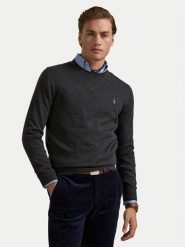 Polo Ralph Lauren Sweter 710946143003 Szary Slim Fit. Szare kardigany męskie Polo Ralph Lauren, m, bez wzorów, z wełny, bez ramiączek. Za 759.99 zł.