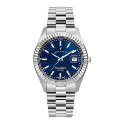 Jacques du Manoir Mężczyźnizegarek Inspiration - stal nierdzewna Zegarki męskie 1 ct Męskie. Niebieskie zegarki męskie Jacques du Manoir, z materiału, srebrne. Za 779.99 zł.