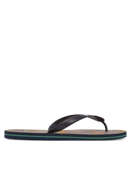 Billabong Japonki Tides EBYL100027 Granatowy. Niebieskie klapki i japonki męskie Billabong, bez wzorów, z syntetyku. Za 99.99 zł.
